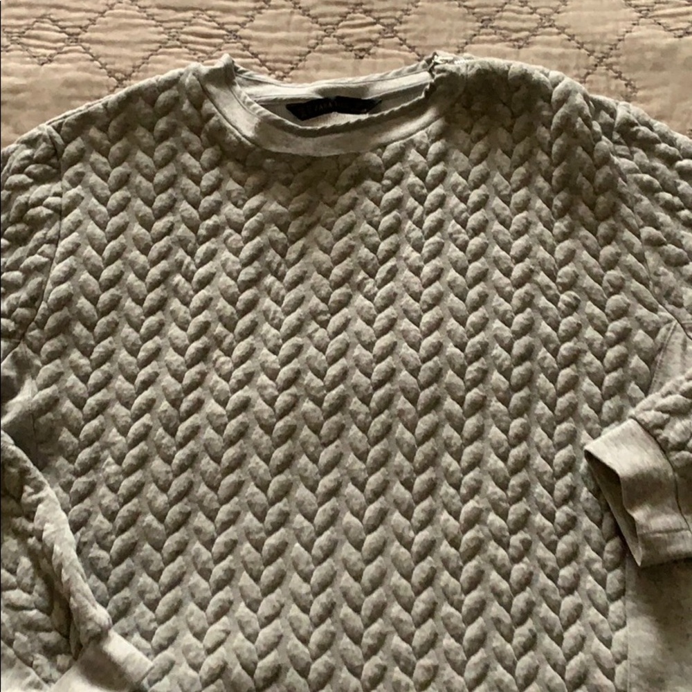 Quilted sweatshirt/top